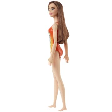 Barbie Fashion & Beauty Boneca Roupa de Banho Laranja com Flores - Image 4 of 4