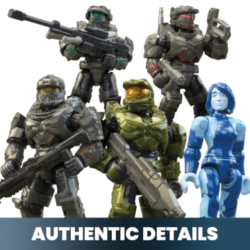 MEGA Halo Fleetcom Warthog Vehicle Building Kit With 5 Micro Action Figures (469 Pieces) - Image 3 of 6