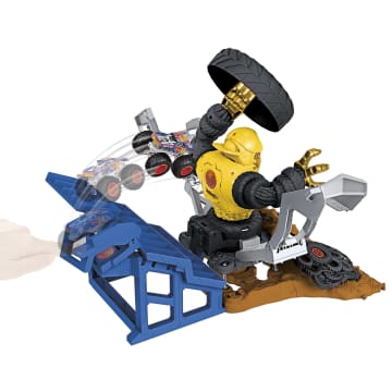 Hot Wheels Mt Arena Smashers Combat MEGA-Wrex Contre Crushzilla - Imagen 3 de 5