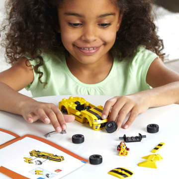 MEGA Hot Wheels 17 Camaro Real Racecar Building Set With 89 Pieces - Image 3 of 6