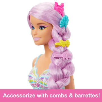 Barbie Mermaid Doll With 7-inch-Long Fantasy Hair & Accessories For Styling Play - Image 3 of 6