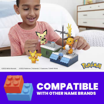 MEGA Pokémon Pikachu Evolution Set With Posable Figures Building Set For Kids (160 Pcs) - Image 3 of 6