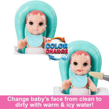Barbie Skipper Babysitters inc & Playset, includes Doll, Baby, And Mealtime Accessories, 10 Piece Set - Image 3 of 6