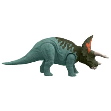 Jurassic World Dinossauro de Brinquedo Triceratops Ruge e Ataca - Imagen 5 de 6