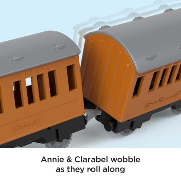 Thomas & Friends Talking Thomas With Annie & Clarabel Motorized Toy Train With Sounds & Phrases - Image 4 of 6