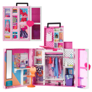 Barbie Coffret Placard de Rêve, 60+ Cm Largeur, 35+ Éléments, 3+ Ans - Image 1 of 6