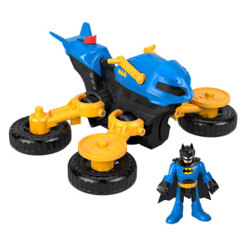 Imaginext DC Super Friends Batman Toy Figure & Transforming Batcycle, Preschool Toys - Imagem 1 de 6