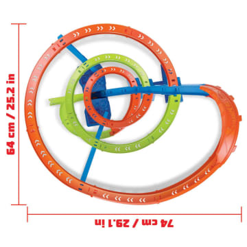 Hot wheels corkscrew crash track set batteries cheap