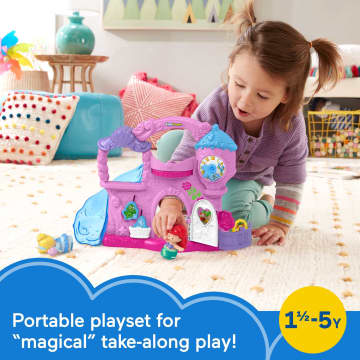 Disney Princess Play & Go Castle Little People Portable Playset & 2 Figures For Toddlers - Imagem 2 de 6