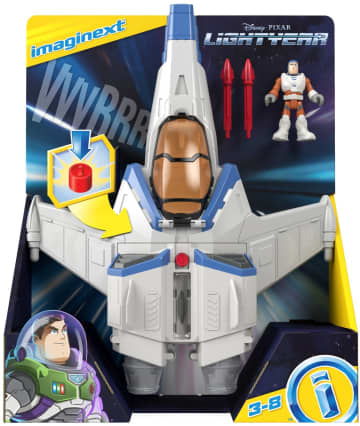Imaginext Disney And Pixar Lightyear XL-15 Spaceship With Lights & Sounds, Buzz Lightyear Toy - Image 6 of 6