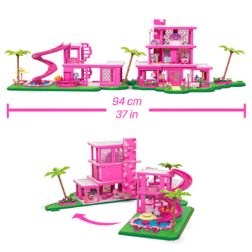 MEGA Barbie The Movie Replica Dreamhouse Building Kit (1795 Pieces) For Collectors - Imagen 5 de 6
