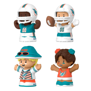 Little People Collector Miami Dolphins Special Edition Set For Adults & NFL Fans, 4 Figures - Image 3 of 6