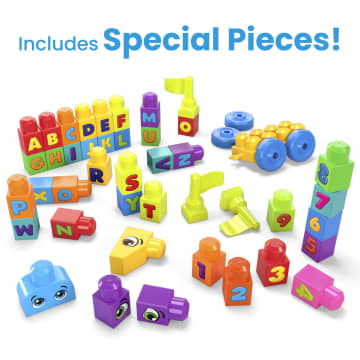 MEGA BLOKS Toy Blocks Even Bigger Building Bag With Storage (300 Pieces) For Toddler - Image 6 of 6