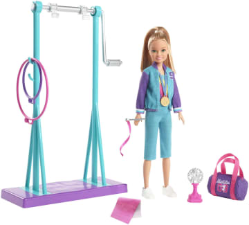 Barbie Team Stacie Doll And Gymnastics Playset - Imagem 1 de 6