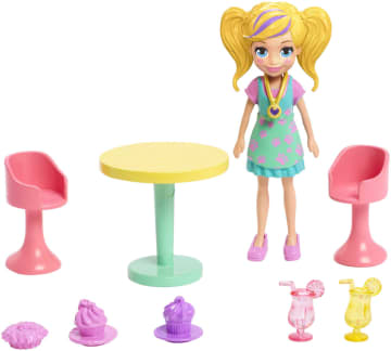 Polly Pocket Conjunto de Brinquedo Smoothies Food Truck 2 em 1 - Imagen 4 de 6