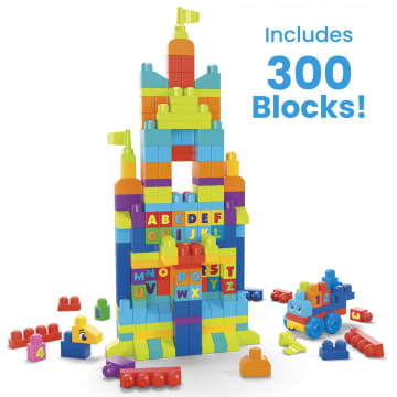MEGA BLOKS Toy Blocks Even Bigger Building Bag With Storage (300 Pieces) For Toddler - Image 2 of 6