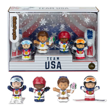 Little People Fisher-Price Collector Team USA Winter Sports Action Figure Set, 6 Pieces - Image 1 of 6