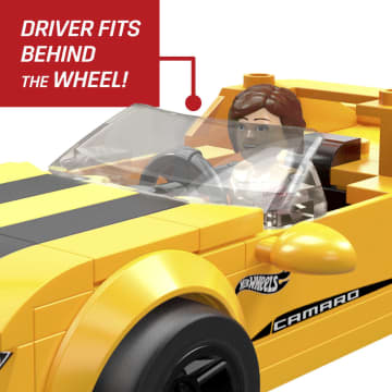 MEGA Hot Wheels 17 Camaro Real Racecar Building Set With 89 Pieces - Image 4 of 6