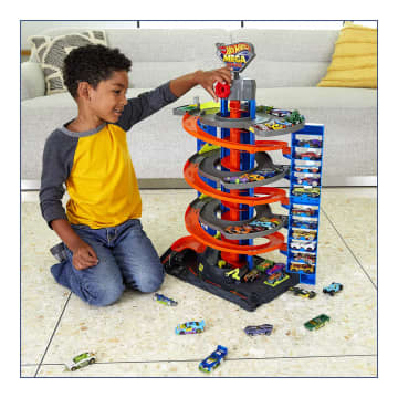 Hot Wheels City Pista de Brinquedo Mega Garage - Image 2 of 6
