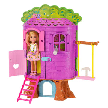 Barbie Chelsea Cabane Dans Les Arbres Coffret Poupée Chelsea et Chiot - Image 3 of 5