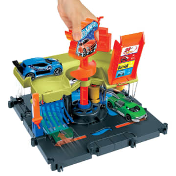 Hot Wheels City Pista de Juguete Autolavado de la Ciudad - Image 4 of 6