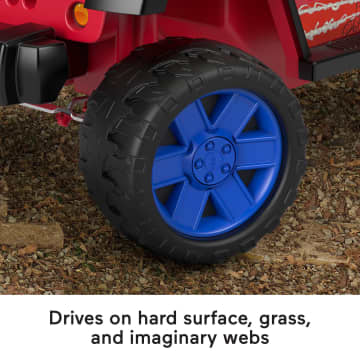 Fisher Price Power Wheels Spider Man Jeep Wrangler Mattel