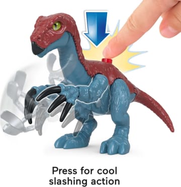Imaginext Jurassic World Dominion therizinosaurus Dinosaur & Owen Grady Poseable Figure Set - Imagen 3 de 6