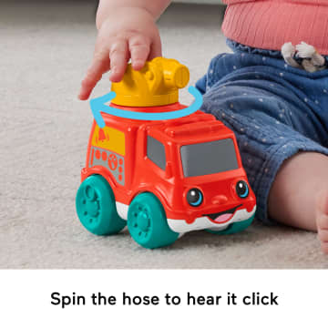 Fisher-Price Chime & Ride Fire Truck Push-Along Toy Vehicle For infants With Fine Motor Activities - Image 3 of 6