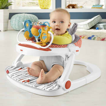 Premium Sit Me Up Floor Seat With Toy Tray Mattel