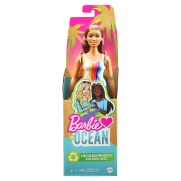 Barbie Fashion & Beauty Muñeca Loves the Ocean Vestido Arcoíris - Image 6 of 6