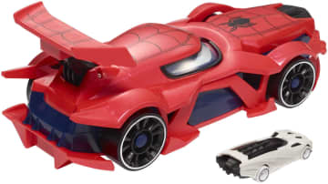 Marvel Hot Wheels Spider-Man Web-Car Set With Toy Character Car And Launcher - Image 5 of 6