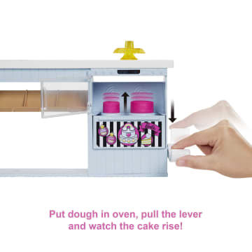 Barbie Doll Bakery Playset With Pink-Haired Petite Doll, Baking Station, 20+ Pieces - Image 3 of 6
