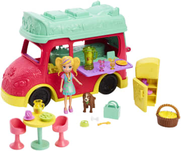 Polly Pocket Conjunto de Brinquedo Smoothies Food Truck 2 em 1 - Imagen 1 de 6