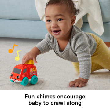 Fisher-Price Chime & Ride Fire Truck Push-Along Toy Vehicle For infants With Fine Motor Activities - Image 4 of 6