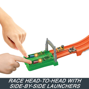 Hot Wheels Racerverse Jurassic World Blue’s Raptor Rush Track Set With 2 Toy Die-Cast Vehicles - Image 3 of 6