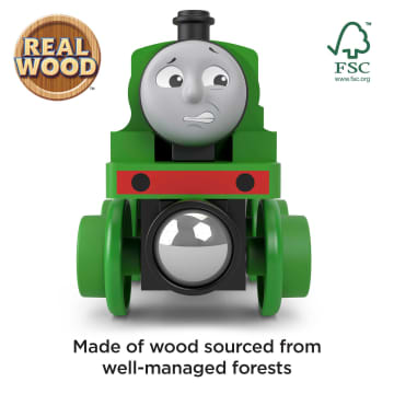 Fisher-Price Thomas & Friends Wooden Railway Tidmouth Sheds Starter Train Set - Image 5 of 6