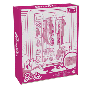 Barbie Coffret de Jeu Armoire Mode, 3 Tenues, Accessoires, 3-8 Ans - Image 6 of 6