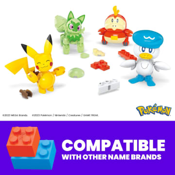 MEGA Pokémon Building Toy Kit With 4 Action Figures And 1 Poké Ball (79 Pieces) For Kids - Imagem 2 de 5