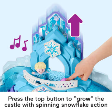 Disney Frozen Elsa's Ice Palace Little People Toddler Musical Playset With Elsa & Olaf Figures - Image 4 of 6