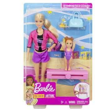 Barbie Gymnastics Coach Dolls Playset Mattel