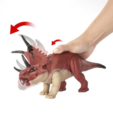 Jurassic World Dinossauro de Brinquedo Rugido Selvagem Diabloceratops - Imagen 4 de 6