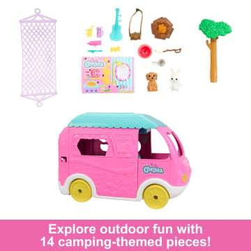 Barbie Chelsea 2-in-1 Camper Playset With Chelsea Small Doll, 2 Pets & 15 Accessories - Image 3 of 6