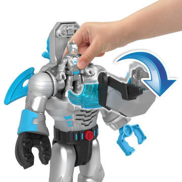 Imaginext DC Super Friends Figura de Acción Batman Insider & Exo Traje Gris - Imagem 4 de 6