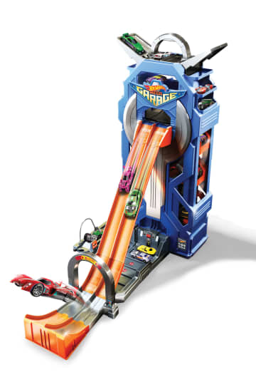 Hot wheels launching garage best sale
