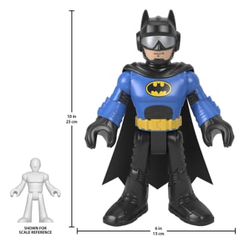 Imaginext DC Super Friends Batman Figure, 10-inch Poseable Preschool Toy, Biker Blue - Image 5 of 6