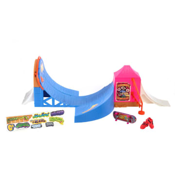 Hot Wheels Skate Amusement Park Set With Tony Hawk Fingerboard & Pair Of Skate Shoes - Image 1 of 6