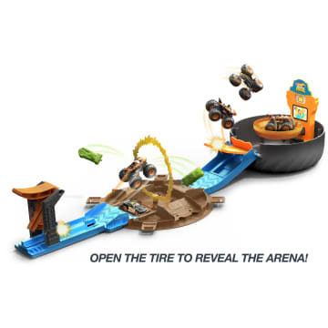 Hot Wheels Monster Trucks Stunt Tire Playset, Gift For Kids 4 To 8 Years Old - Image 4 of 6