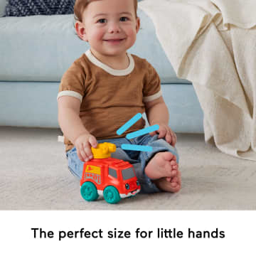 Fisher-Price Chime & Ride Fire Truck Push-Along Toy Vehicle For infants With Fine Motor Activities - Image 5 of 6
