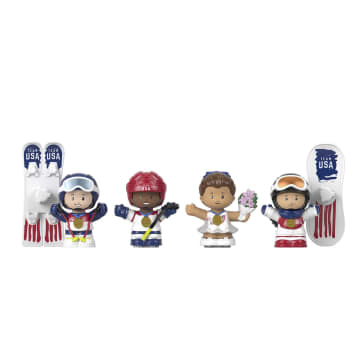 Little People Fisher-Price Collector Team USA Winter Sports Action Figure Set, 6 Pieces - Image 2 of 6