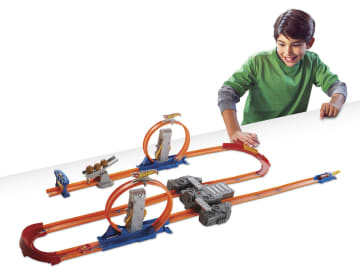 Hot wheels track builder total turbo takeover track set clearance